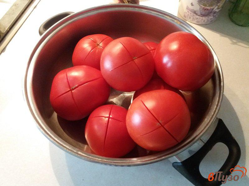 Фото приготовление рецепта: Соус-приправа из помидор с чесноком на зиму шаг №1
