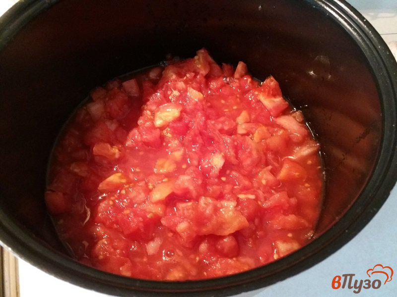 Фото приготовление рецепта: Соус-приправа из помидор с чесноком на зиму шаг №5