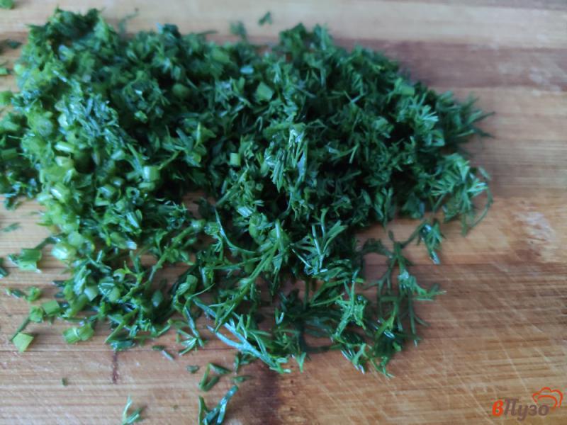 Фото приготовление рецепта: Овощной салат с семенами льна шаг №5