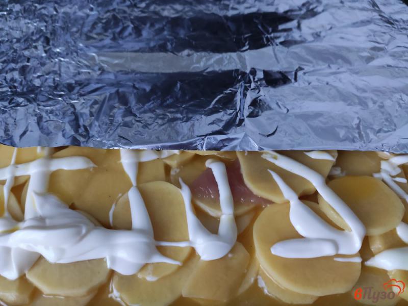 Фото приготовление рецепта: Запеканка из картофеля с мясом шаг №6
