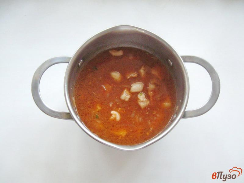 Фото приготовление рецепта: Свинина в томатно-соевом соусе шаг №5