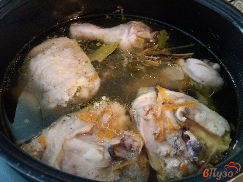 Фото приготовление рецепта: Куриный бульон - как лекарство шаг №4