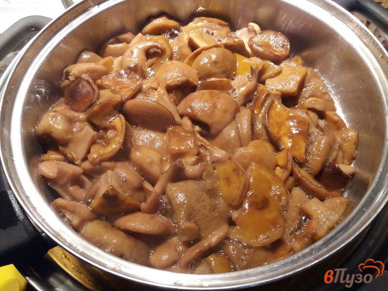 Фото приготовление рецепта: Маринованные моховики или польские грибы шаг №6