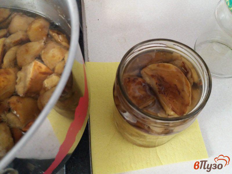 Фото приготовление рецепта: Маринованные моховики или польские грибы шаг №9