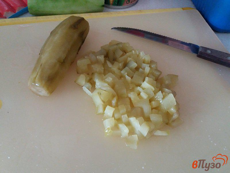 Фото приготовление рецепта: Картофельный салат с крабовыми палочками шаг №5