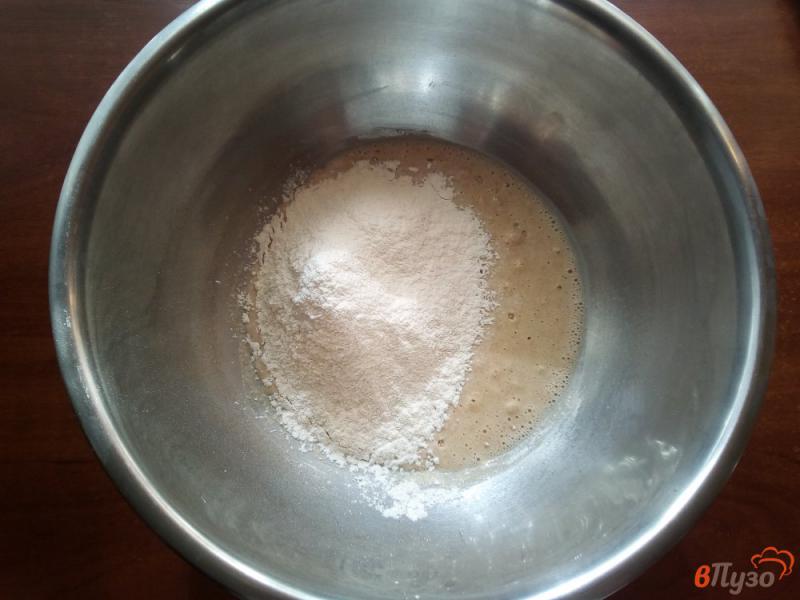 Фото приготовление рецепта: Хлеб кукурузно-ржаной на закваске шаг №4