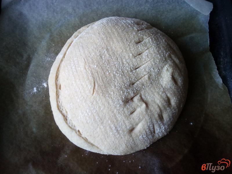 Фото приготовление рецепта: Хлеб кукурузно-ржаной на закваске шаг №10