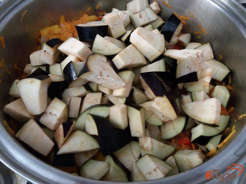 Фото приготовление рецепта: Овощная икра из баклажан шаг №7