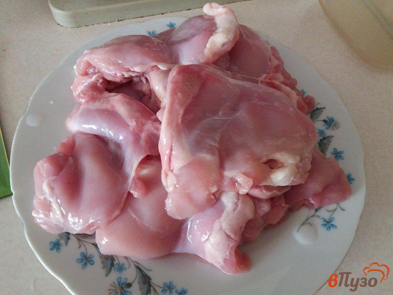Фото приготовление рецепта: Шницель из мякоти куриного бедра шаг №1