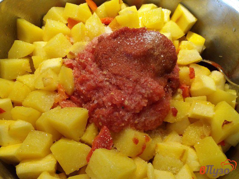 Фото приготовление рецепта: Овощной гарнир из картофеля шаг №8