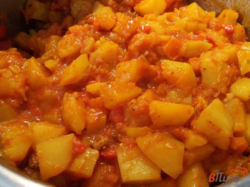 Фото приготовление рецепта: Овощной гарнир из картофеля шаг №12
