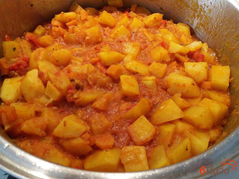 Фото приготовление рецепта: Овощной гарнир из картофеля шаг №11