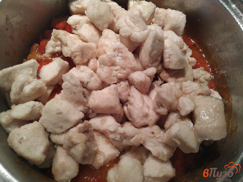 Фото приготовление рецепта: Курица карри шаг №16
