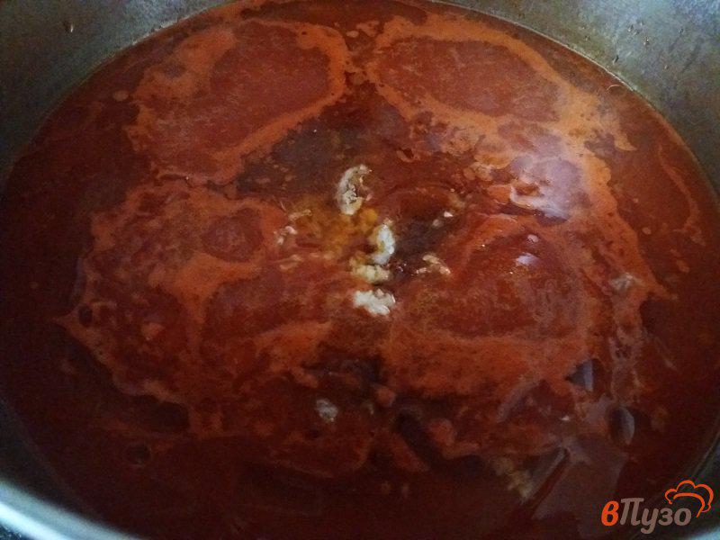 Фото приготовление рецепта: Патиссоны в томатной заливке шаг №3