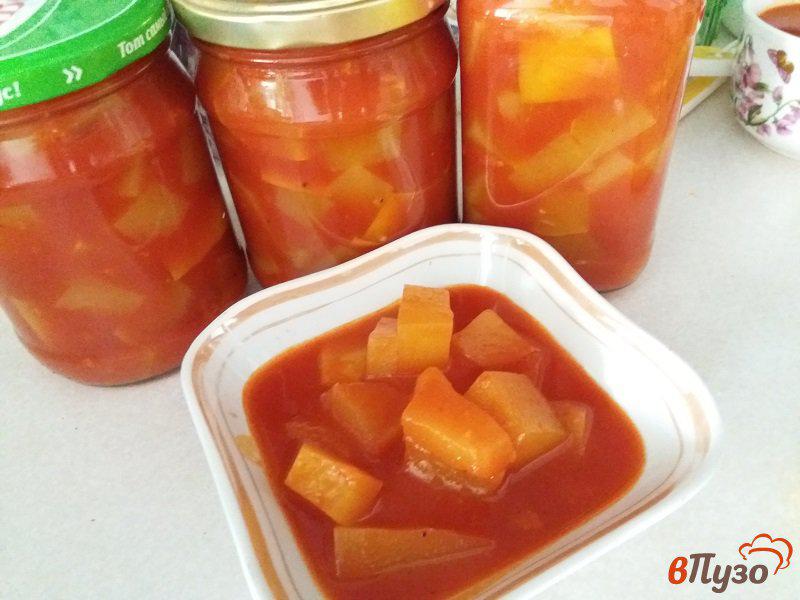 Фото приготовление рецепта: Патиссоны в томатной заливке шаг №8