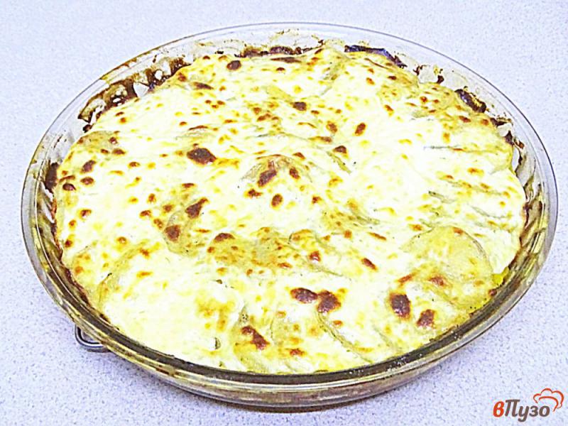 Фото приготовление рецепта: Картофельная запеканка с куриным филе шаг №7