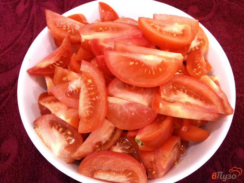 Фото приготовление рецепта: Острая закуска из помидоров и перца без варки шаг №1