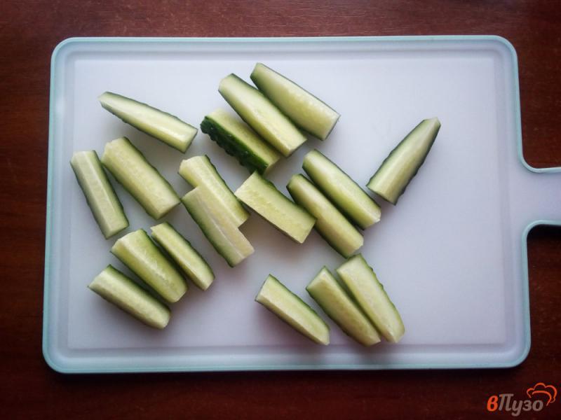 Фото приготовление рецепта: Салат из огурцов на зиму шаг №1