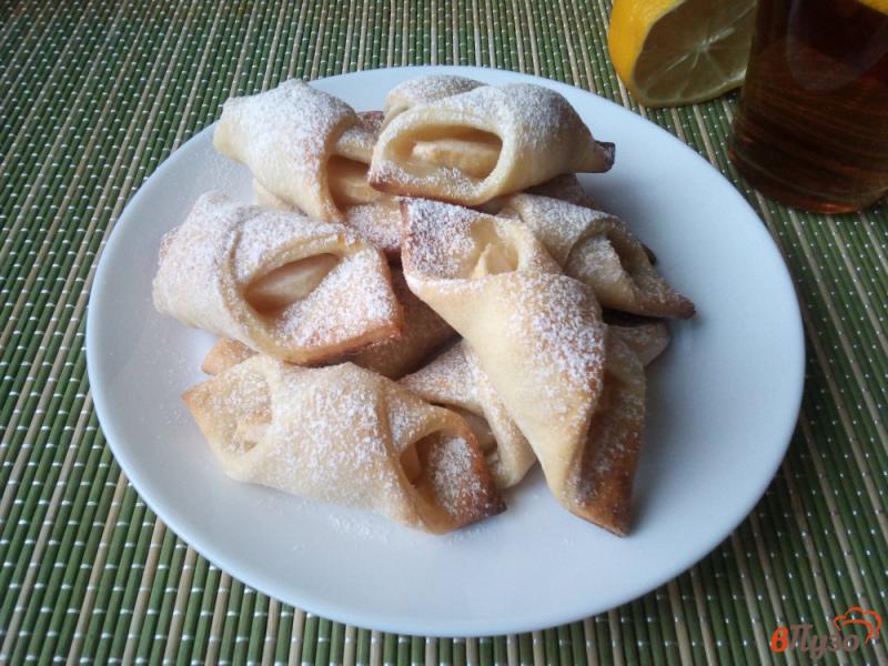 Фото приготовление рецепта: Творожное печенье с яблоками шаг №9
