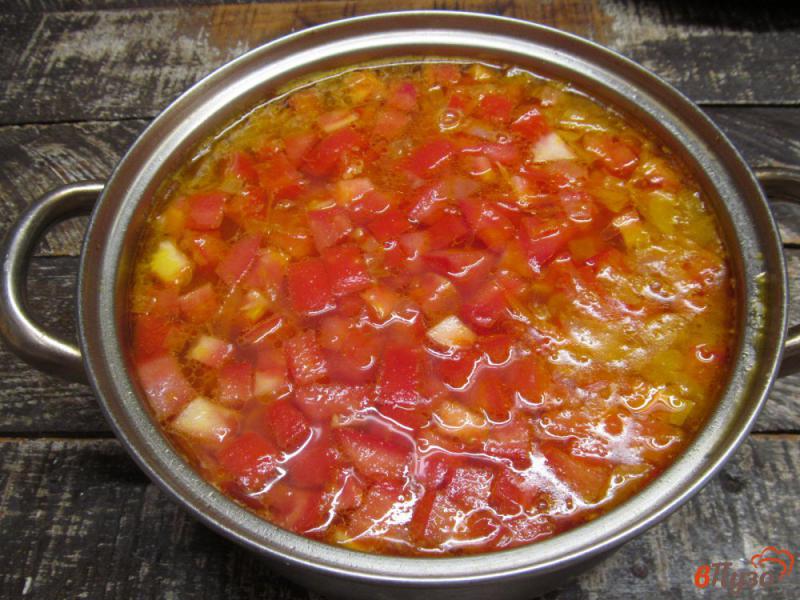 Фото приготовление рецепта: Суп норвежский с помидором шаг №5