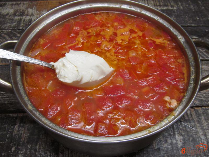 Фото приготовление рецепта: Суп норвежский с помидором шаг №6