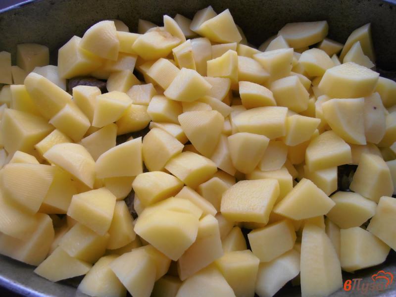 Фото приготовление рецепта: Тушеный картофель с легким шаг №6