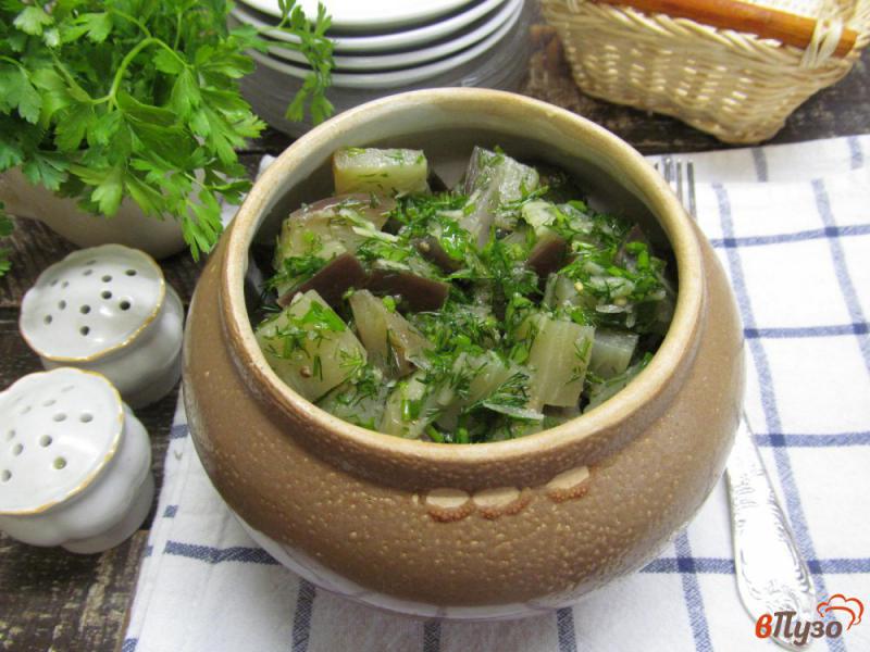 Фото приготовление рецепта: Салат - закуска из баклажанов шаг №6