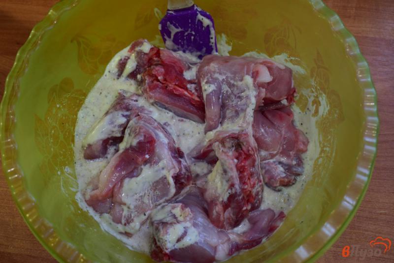 Фото приготовление рецепта: Крольчатина с картошкой в духовке шаг №3