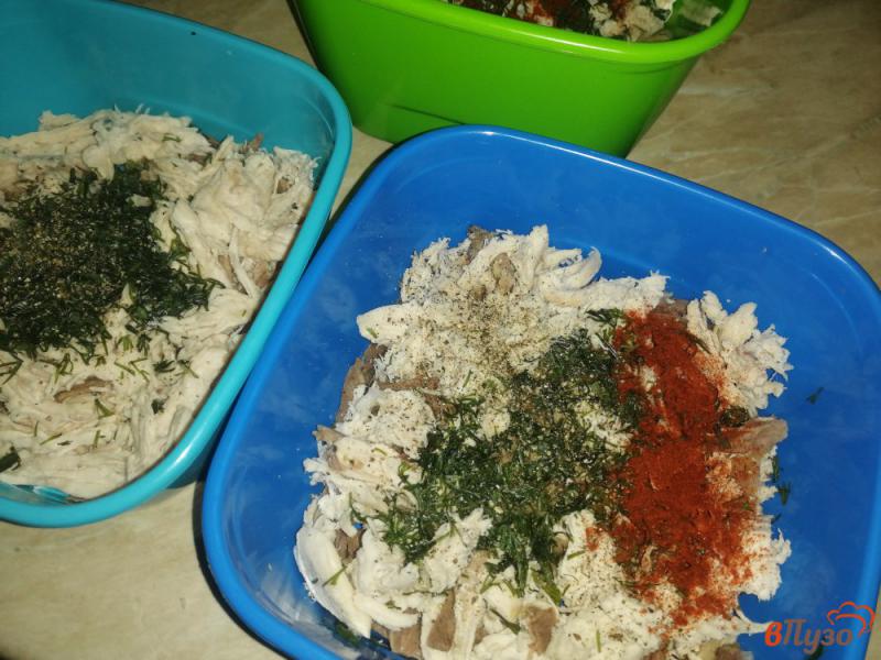 Фото приготовление рецепта: Заливное из говядины и курицы шаг №5