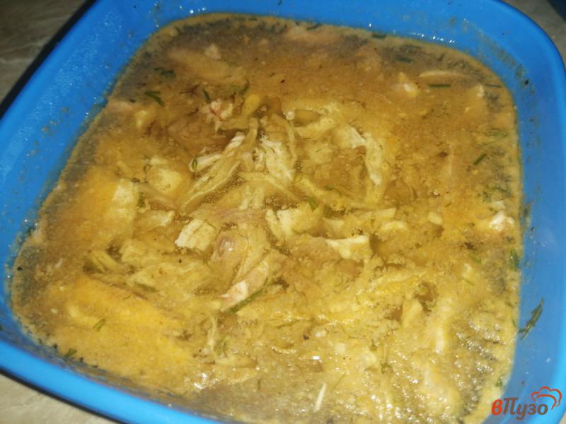 Фото приготовление рецепта: Заливное из говядины и курицы шаг №7