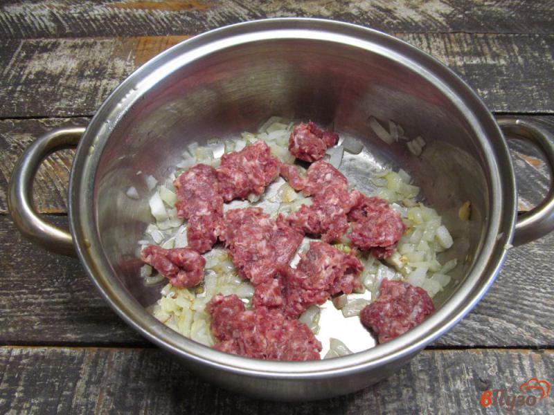 Фото приготовление рецепта: Суп на мясном фарше с рисом и машем шаг №2