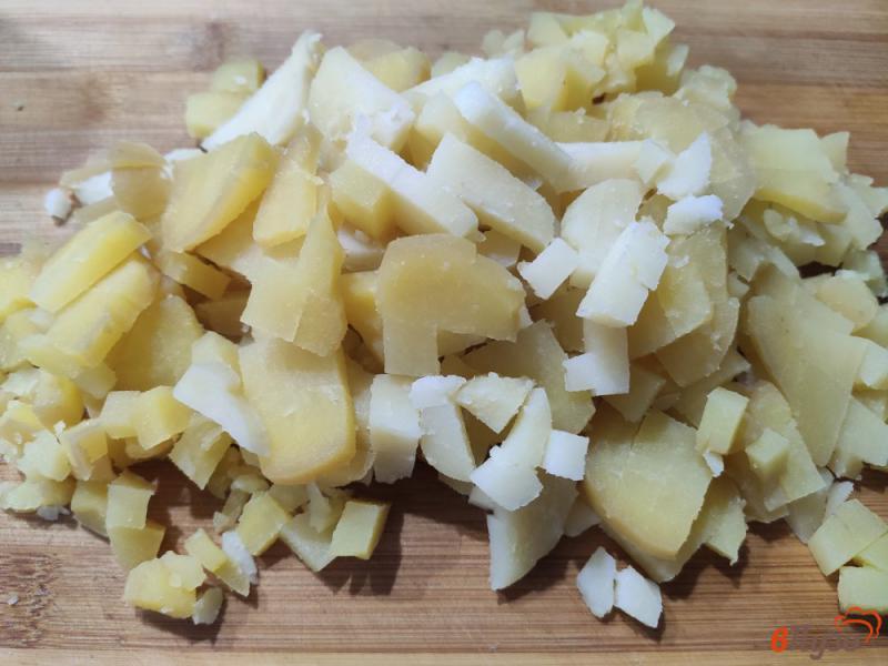 Фото приготовление рецепта: Картофельный салат со скумбрией шаг №1