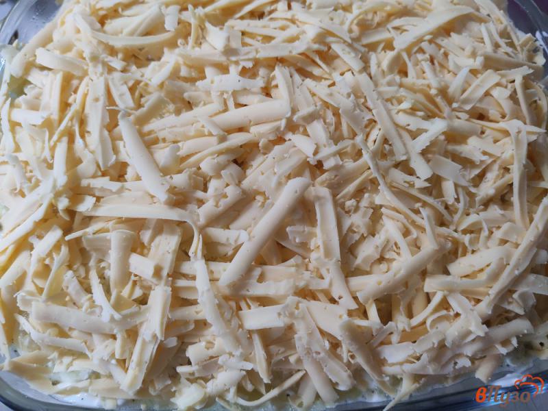 Фото приготовление рецепта: Картофельная запеканка с грибами шаг №10