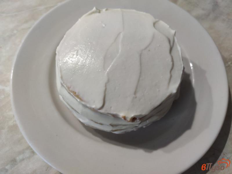 Фото приготовление рецепта: Мини-торт с творожным кремом шаг №6
