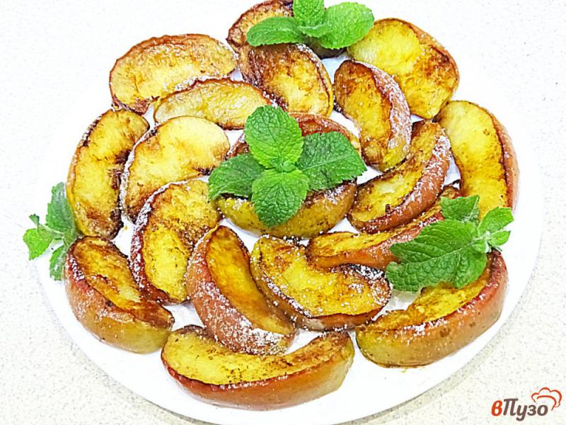 Фото приготовление рецепта: Десертные жареные яблоки шаг №6