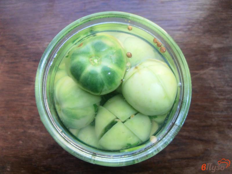 Фото приготовление рецепта: Фаршированные зеленые помидоры шаг №7