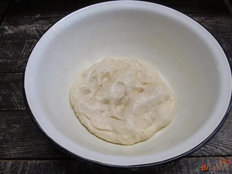 Фото приготовление рецепта: Белый хлеб на меде с жареным луком шаг №4