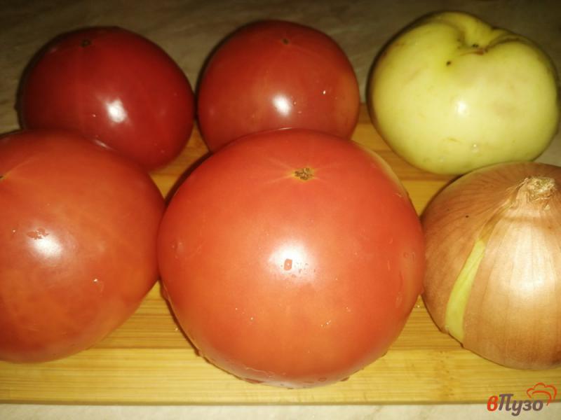 Фото приготовление рецепта: Томатно-яблочный соус на зиму шаг №1