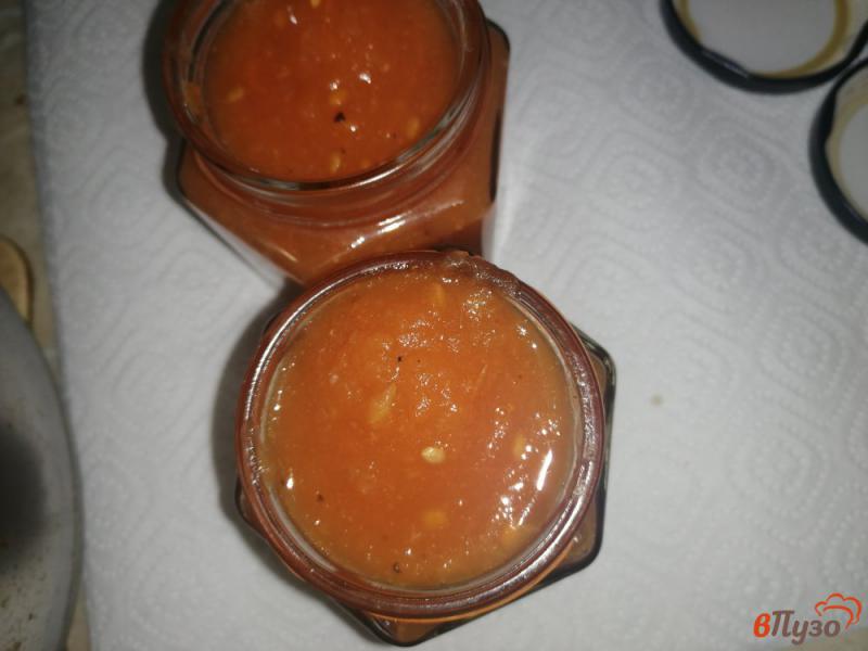 Фото приготовление рецепта: Томатно-яблочный соус на зиму шаг №10