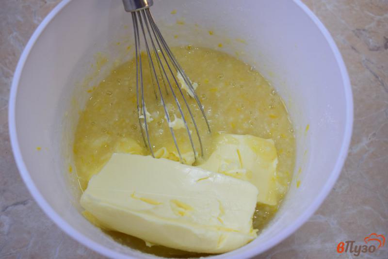 Фото приготовление рецепта: Лимонный крем для торта шаг №4