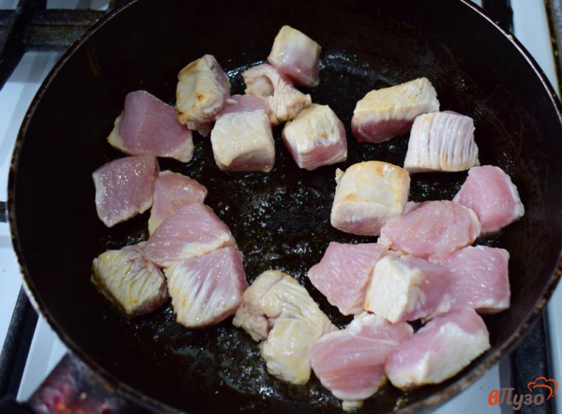 Фото приготовление рецепта: Мясо индейки тушеное с грибами шаг №1