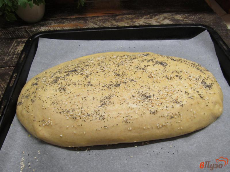 Фото приготовление рецепта: Пшенично-ржаной батон шаг №7