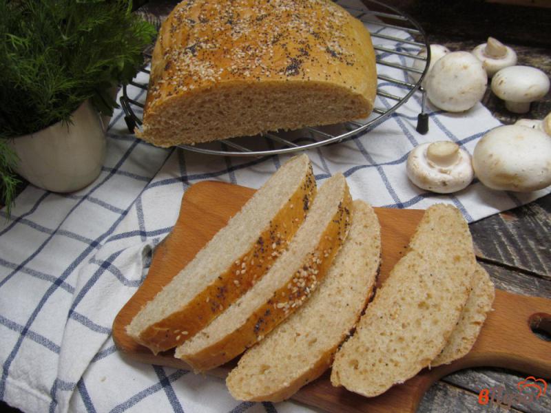Фото приготовление рецепта: Пшенично-ржаной батон шаг №9