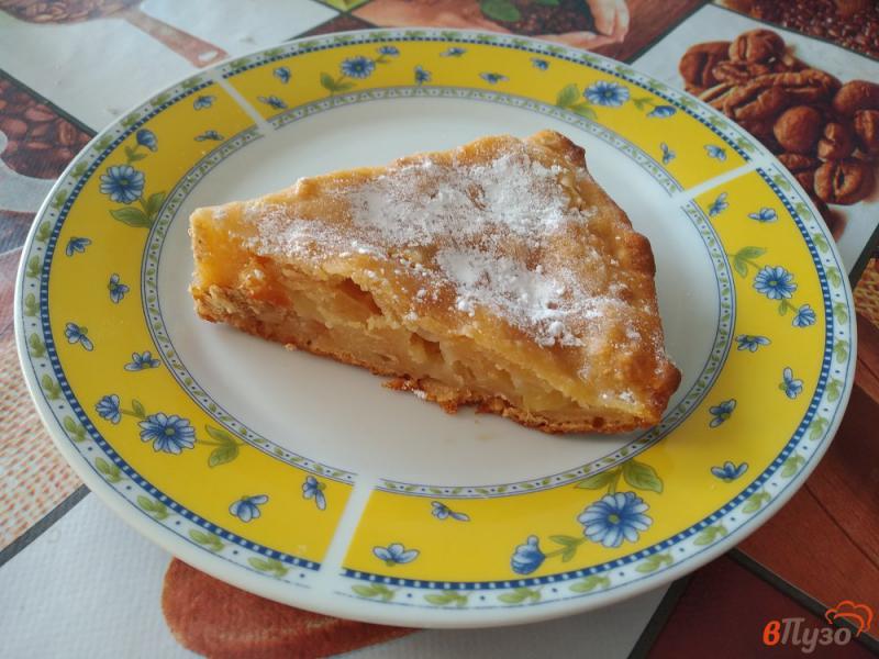 Фото приготовление рецепта: Пирог на ряженке с молоком без яиц шаг №12