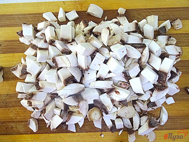 Фото приготовление рецепта: Молодая капуста тушеная с грибами шаг №4