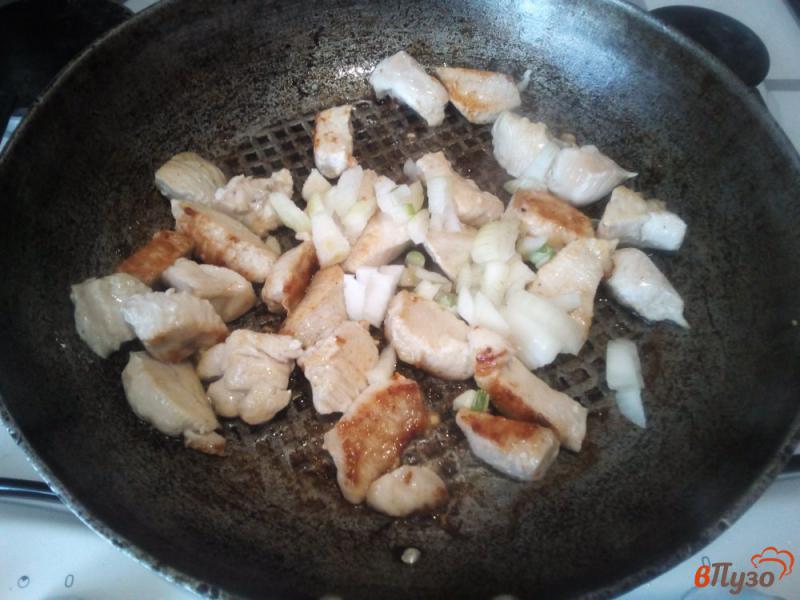 Фото приготовление рецепта: Фасоль в томате с куриным филе шаг №2