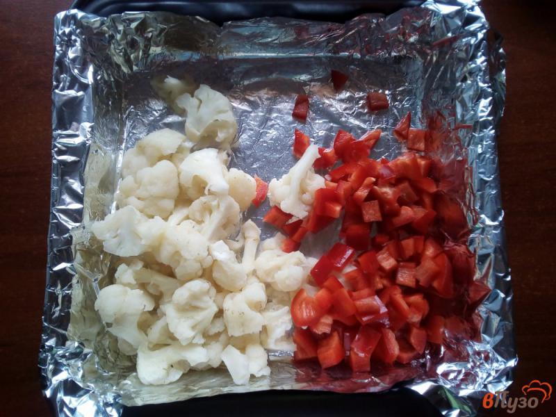 Фото приготовление рецепта: Овощная запеканка с куриным филе шаг №6