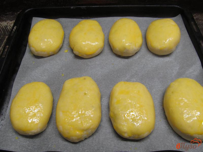Фото приготовление рецепта: Духовые пирожки с капустой и фаршем шаг №13