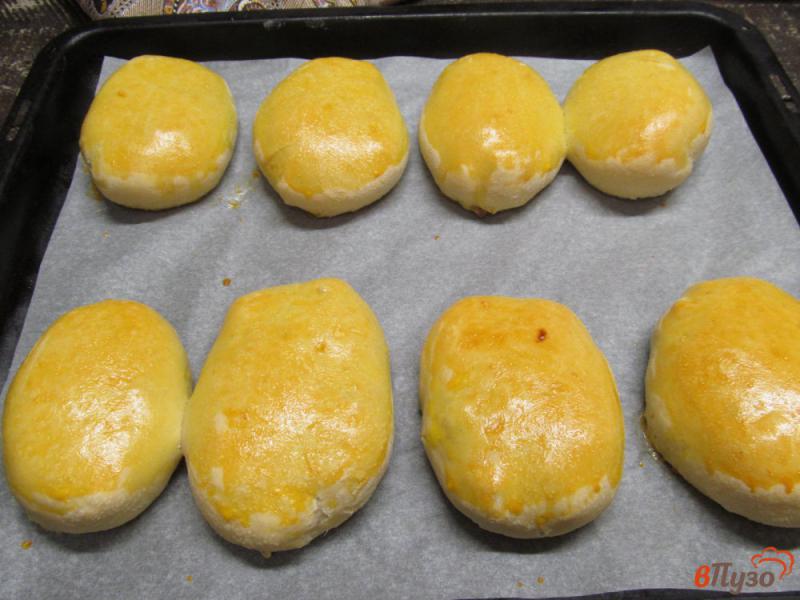 Фото приготовление рецепта: Духовые пирожки с капустой и фаршем шаг №14