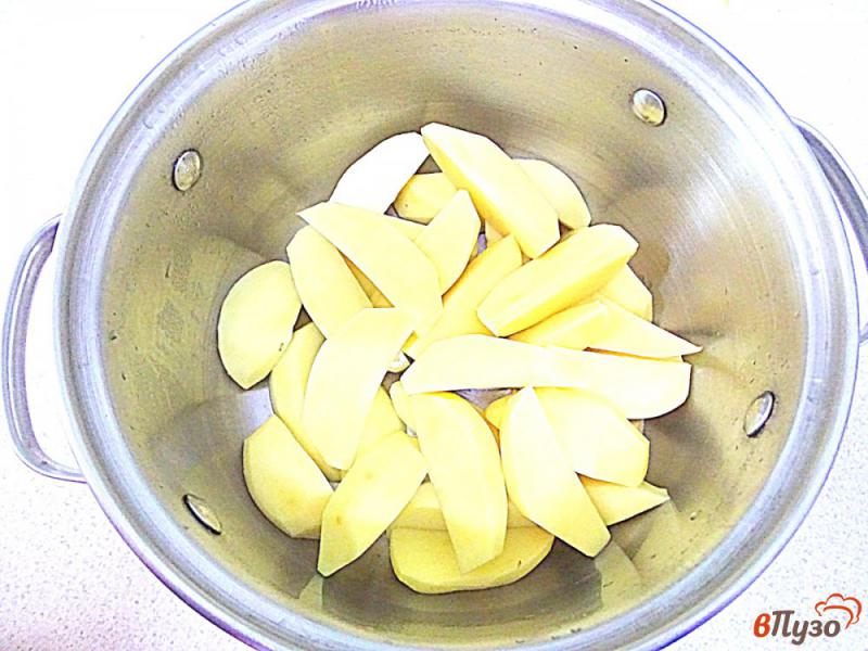 Фото приготовление рецепта: Суп пюре из тыквы и плавленого сыра шаг №5